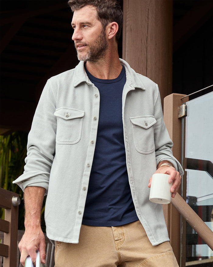 Chroma Blanket Shirt in Fog Grey - Madison's Niche