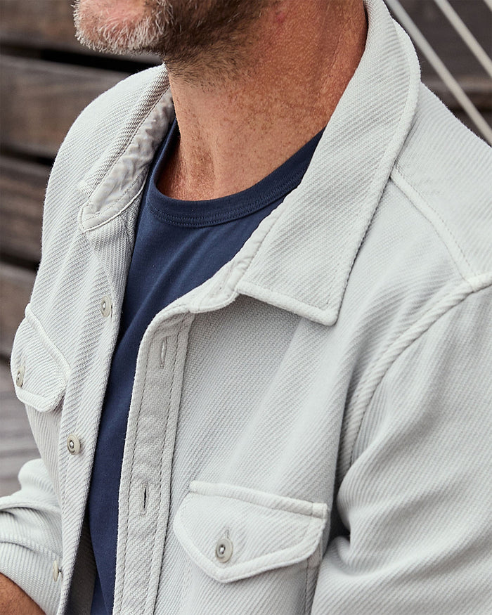 Chroma Blanket Shirt in Fog Grey - Madison's Niche