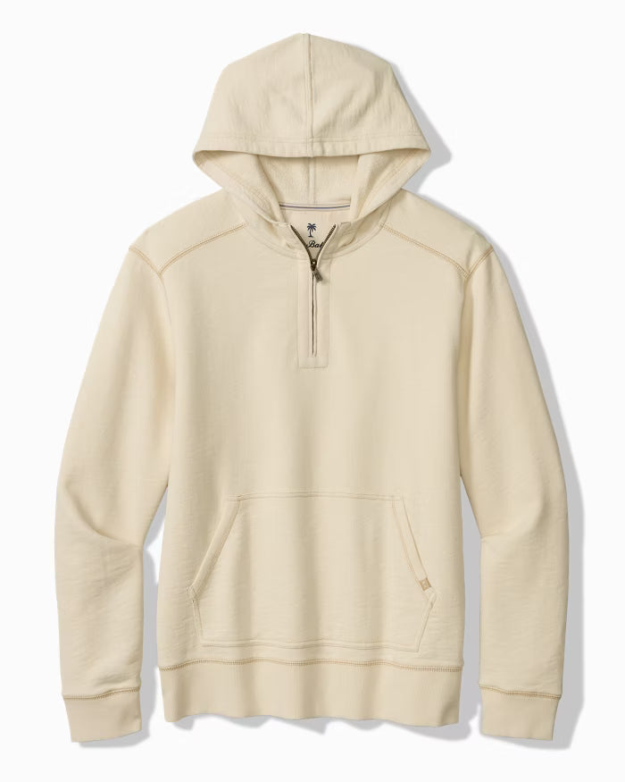 Cirrus Breeze Half-Zip Hoodie in Natural - Madison's Niche