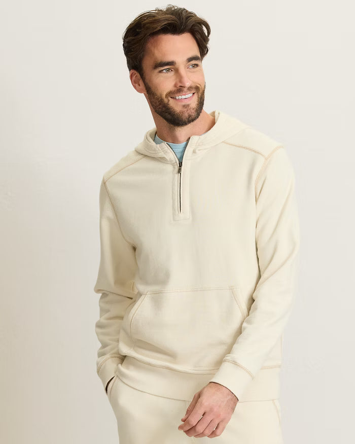 Cirrus Breeze Half-Zip Hoodie in Natural - Madison's Niche