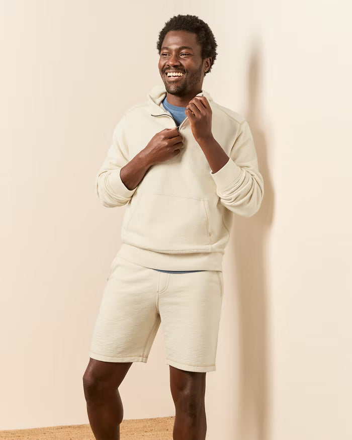 Cirrus Breeze Half-Zip Hoodie in Natural - Madison's Niche