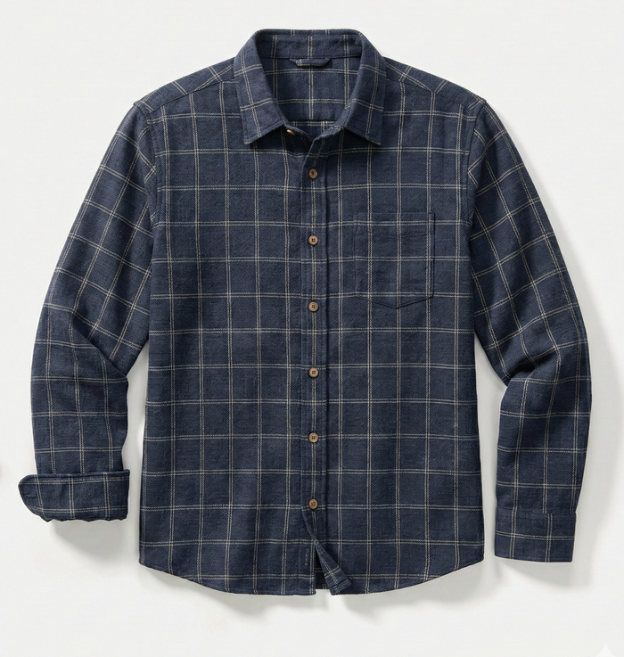 Class Stretch Selvage Shirt in Navy