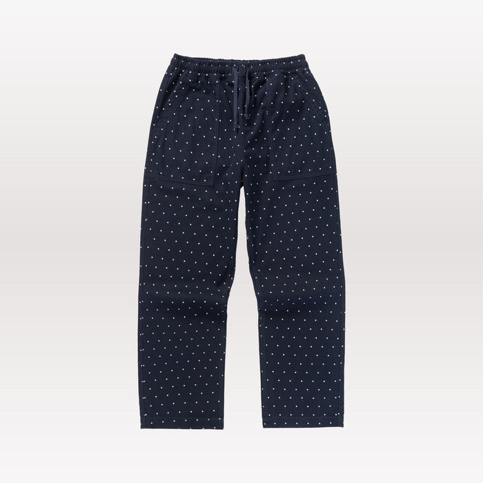 Classic Chef Pants - Navy Polka Dot