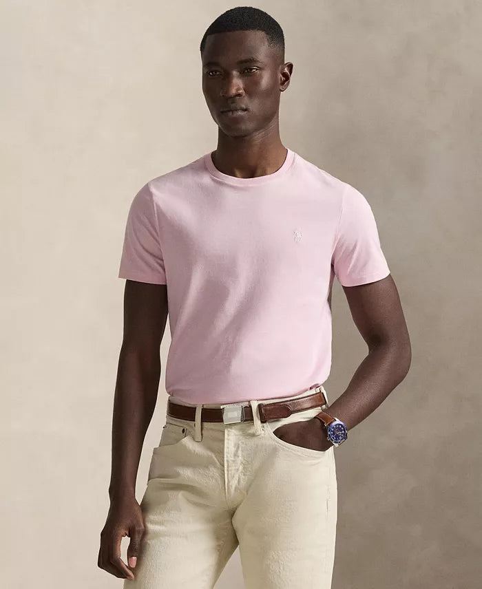 Classic-Fit Crewneck T-Shirt in Garden Pink - Madison's Niche