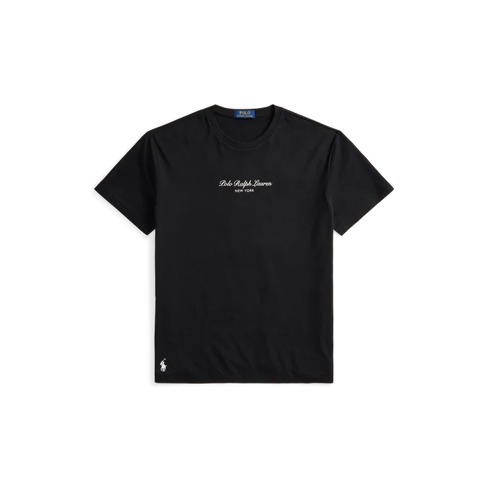 Classic Fit Logo Jersey T-Shirt in Black