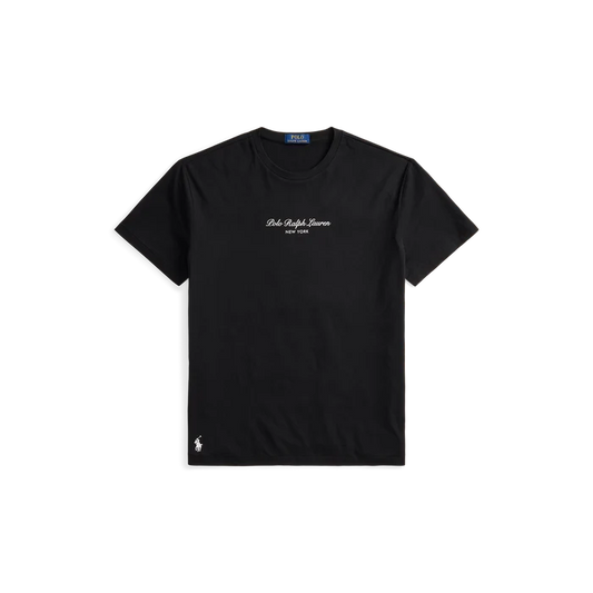 Classic Fit Logo Jersey T-Shirt in Black