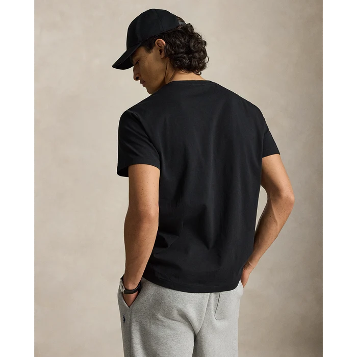 Classic Fit Logo Jersey T-Shirt in Black