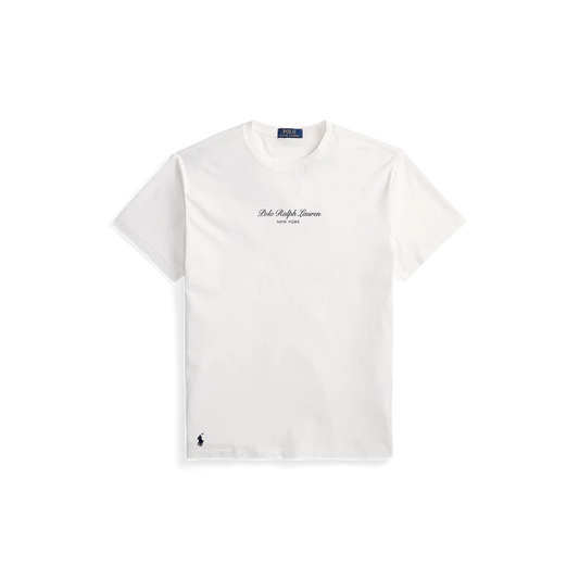 Classic Fit Logo Jersey T-Shirt in White