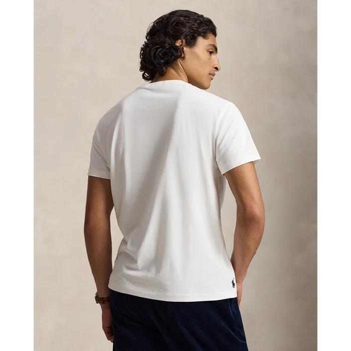 Classic Fit Logo Jersey T-Shirt in White