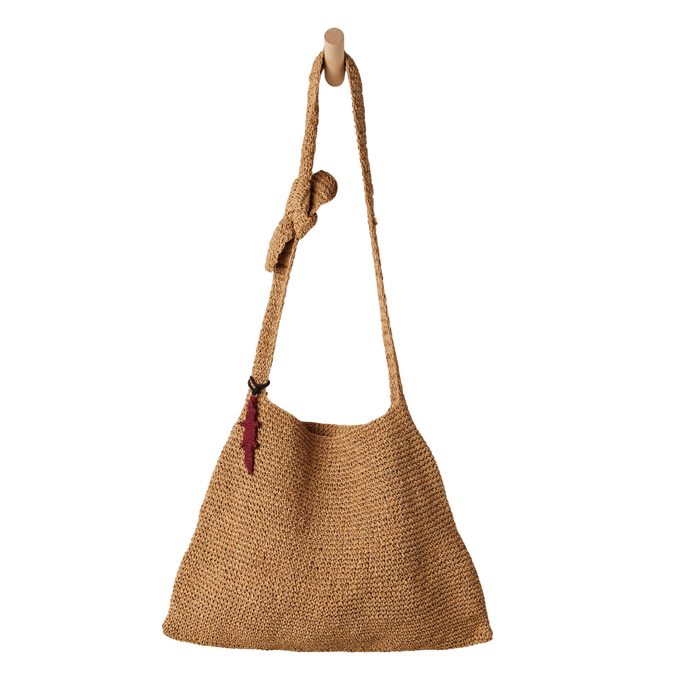 Coastal Crush Straw Tote in Natural - Madison's Niche