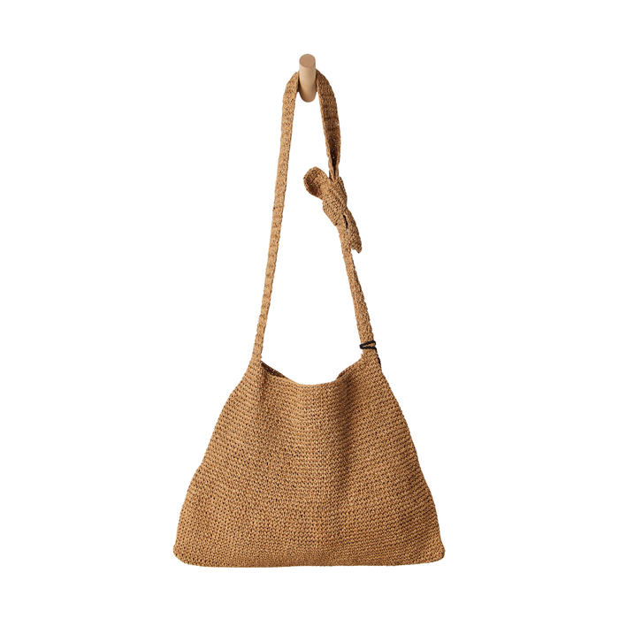 Coastal Crush Straw Tote in Natural - Madison's Niche