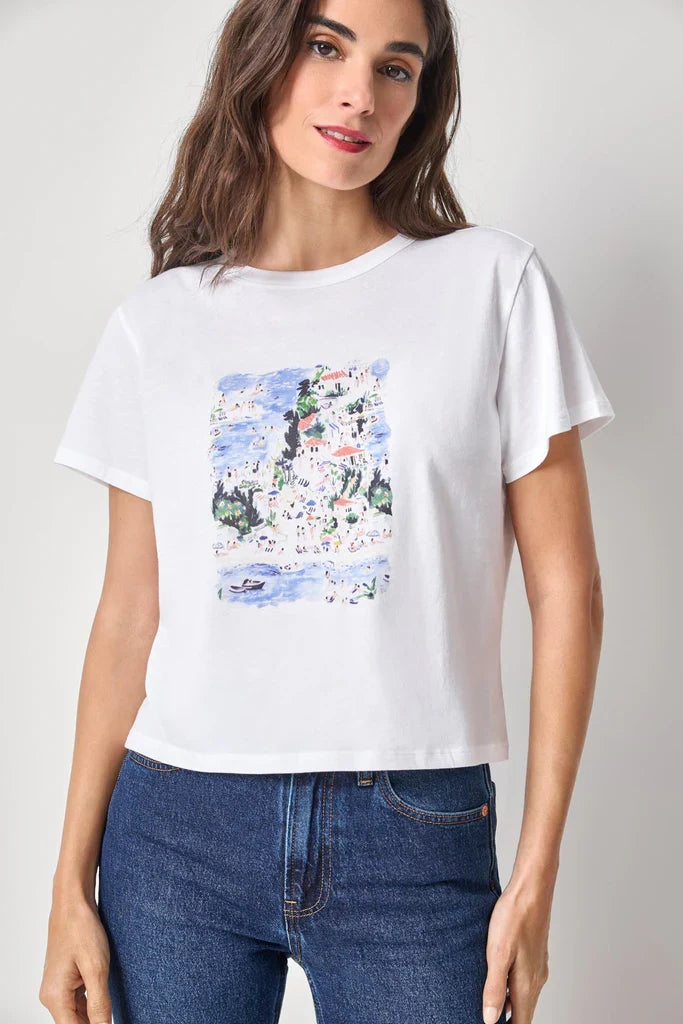 Coastal Print Tee - Madison's Niche