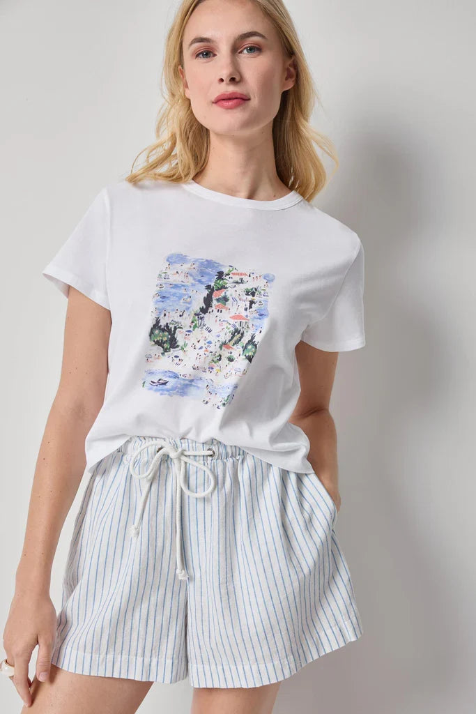 Coastal Print Tee - Madison's Niche