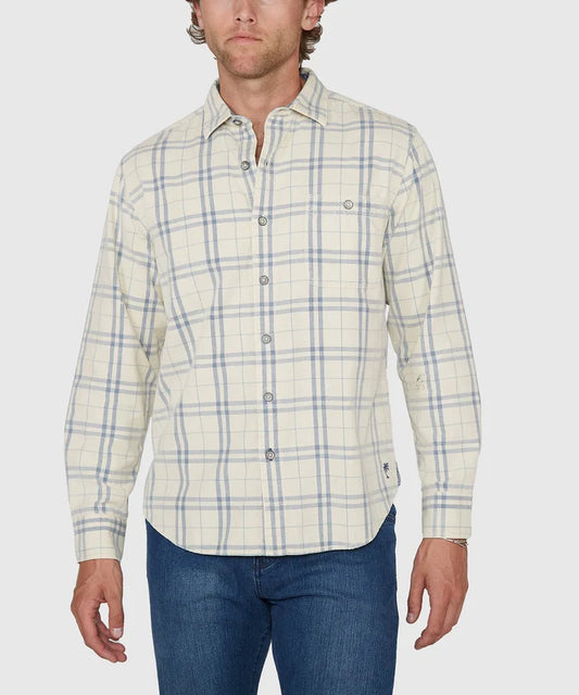 Coastline Cord Indio Plaid in Cloud Cream - Madison's Niche