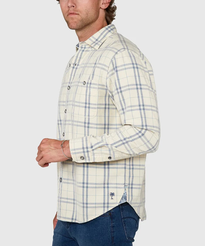 Coastline Cord Indio Plaid in Cloud Cream - Madison's Niche