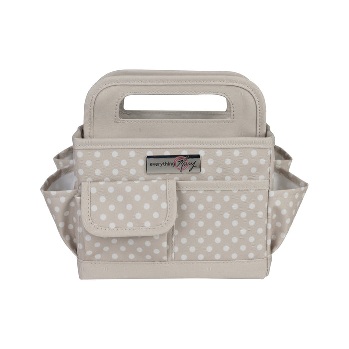 Collapsible Desktop Craft Caddy, Tan Dot