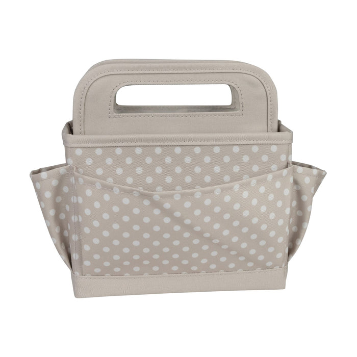 Collapsible Desktop Craft Caddy, Tan Dot