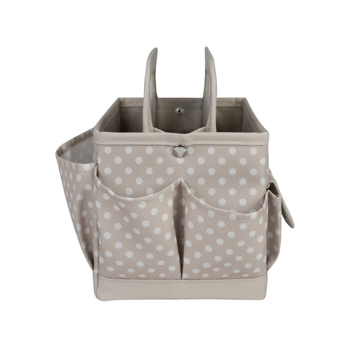 Collapsible Desktop Craft Caddy, Tan Dot