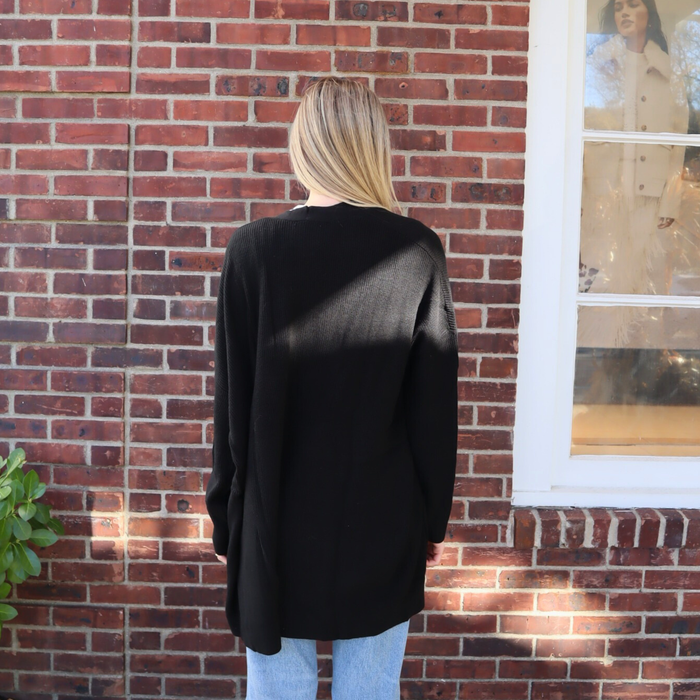 Cooper Cardigan in Black - Madison's Niche
