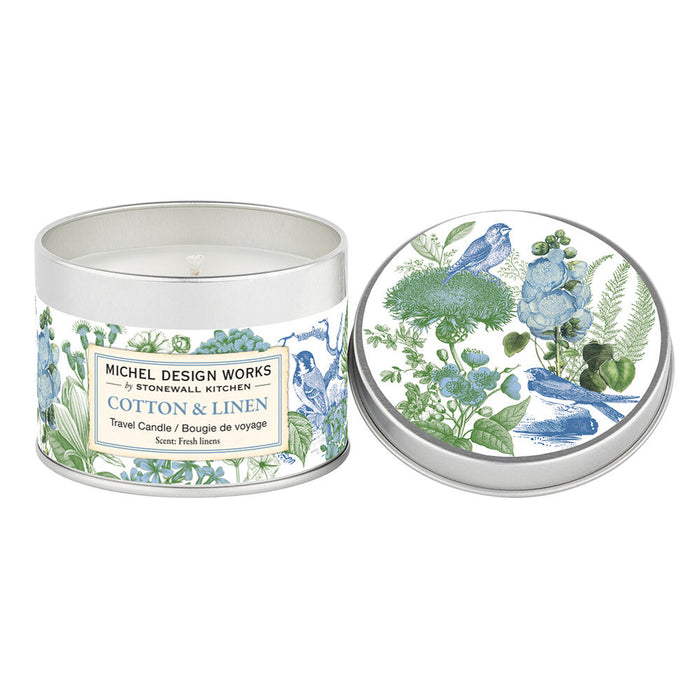 Cotton & Linen Candle Tin - Madison's Niche