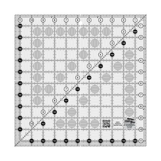 Creative Grids Quilt Ruler 11-1/2in x 11-1/2in