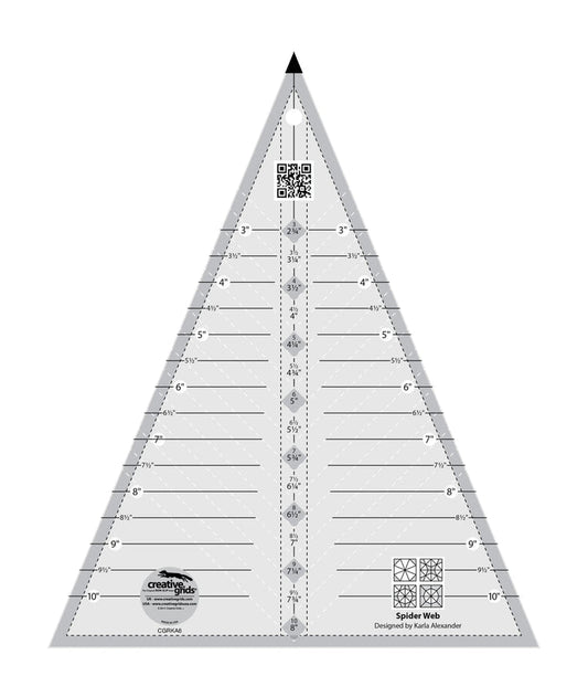Creative Grids Spider Web Quilt Ruler