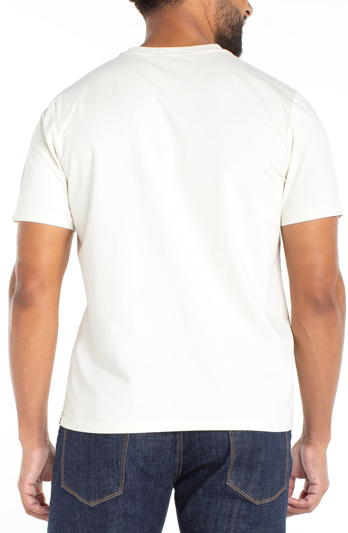 Crew Neck Tee in Parchment - Madison's Niche