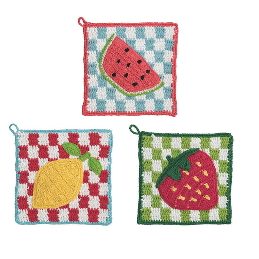 Crochet Fruit Trivet - Madison's Niche