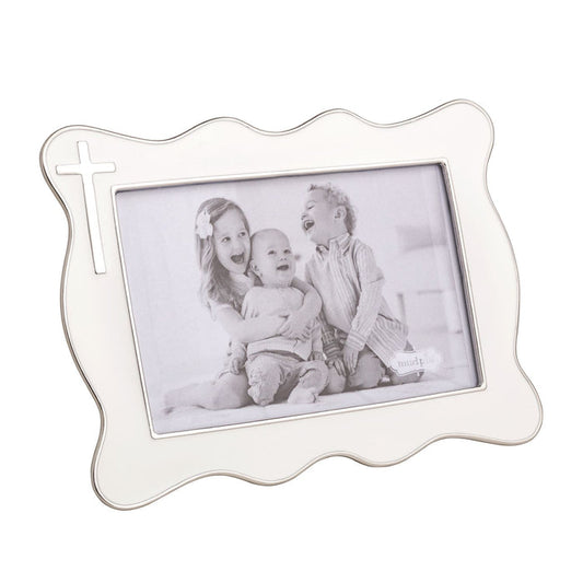 Cross Enamel Frame - Madison's Niche