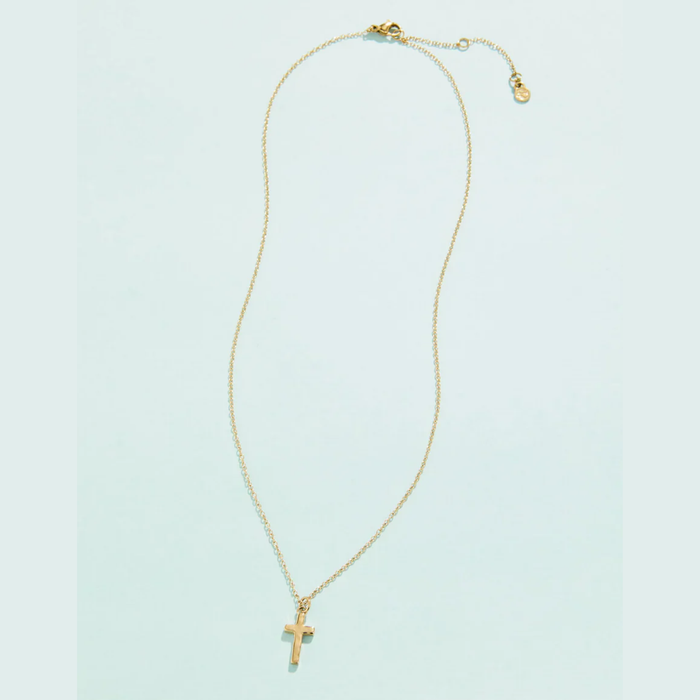 Cross Necklace 17'' in Gold