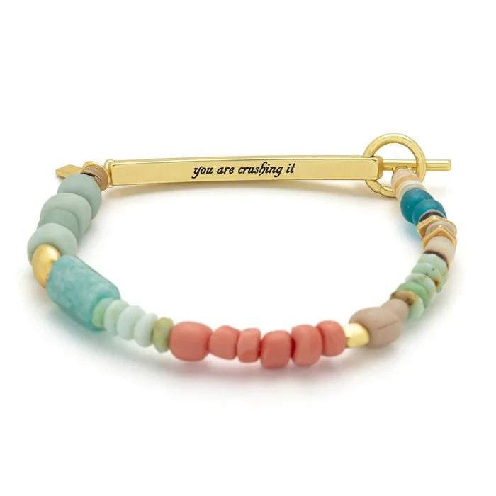 Crushing It Message Bracelet - Madison's Niche