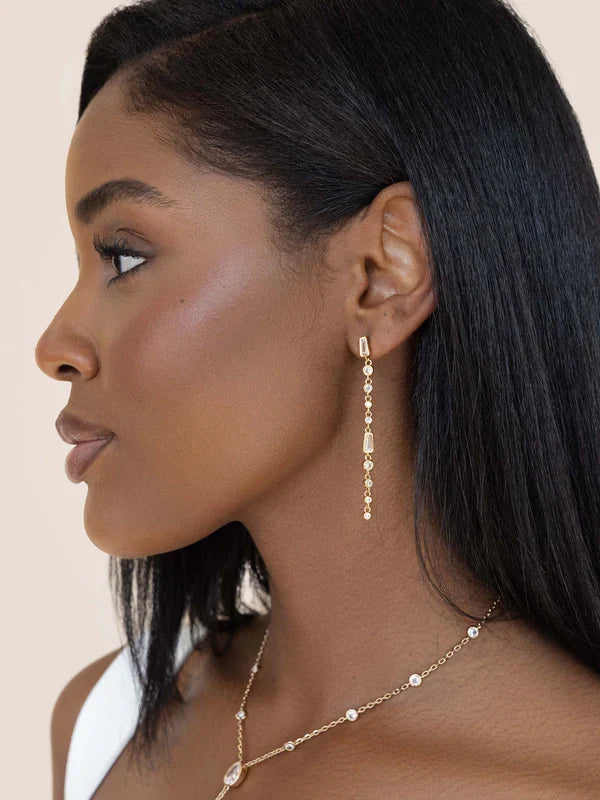 Crystal Linear Earrings