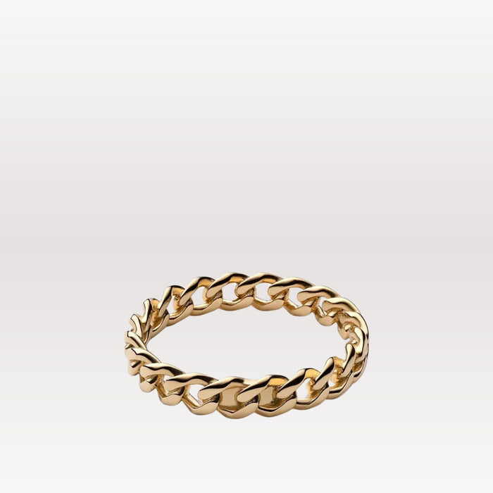 Cuban Link Ring - Gold Vermeil, angle