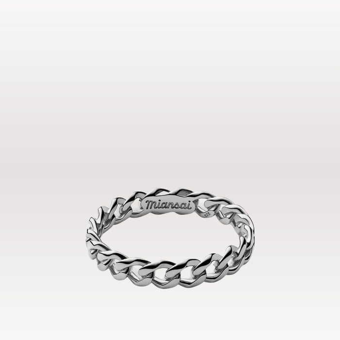 Cuban Link Ring - Sterling Silver