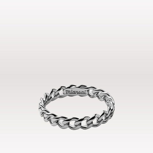 Cuban Link Ring - Sterling Silver