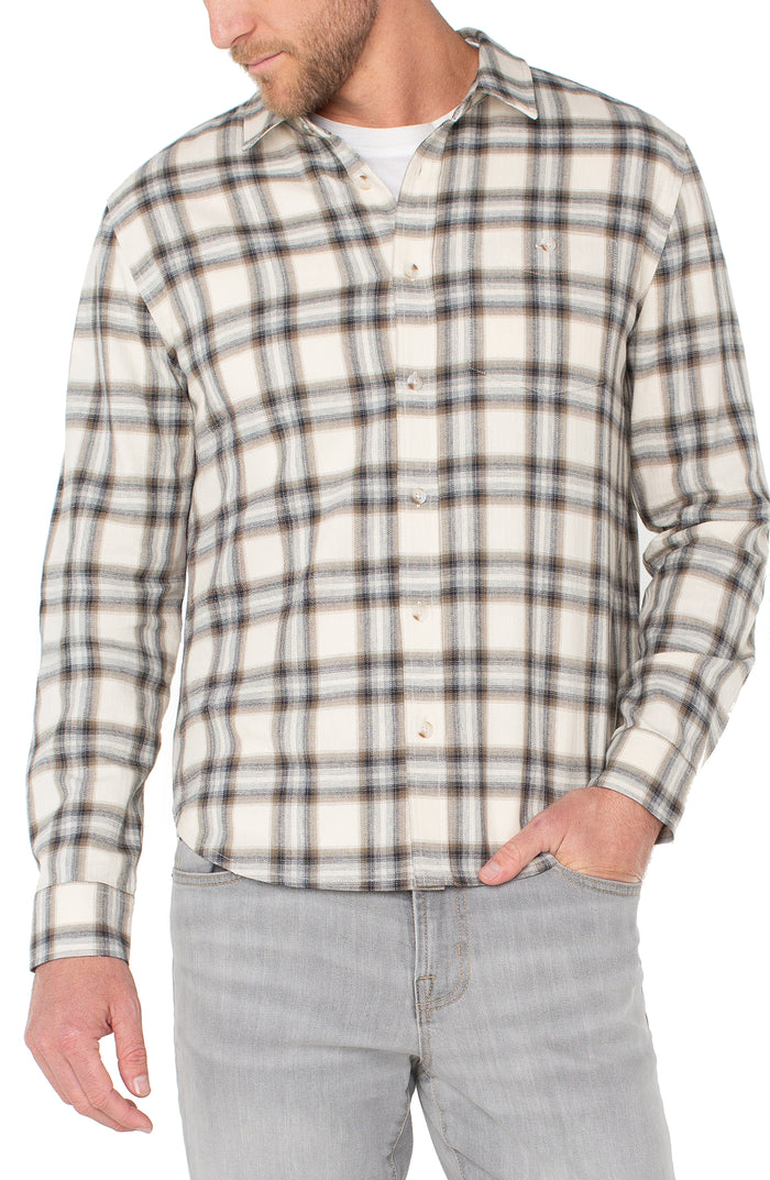 Curved Yoke Button Up Shirt - Madison's Niche