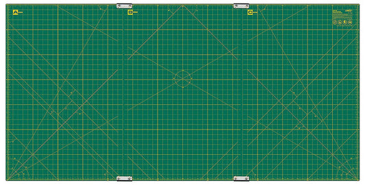 Cutting Mat Set of 3 Mats with Clips Green 35in x 70in
