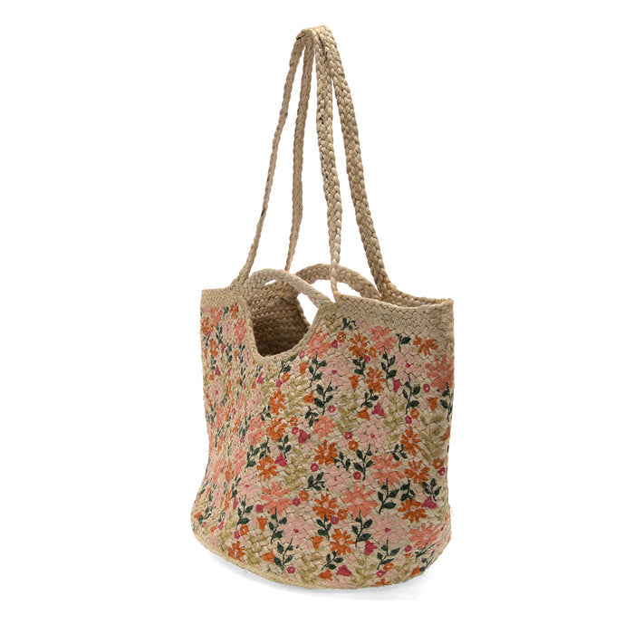 Daisies Anya Jute Tote - Madison's Niche