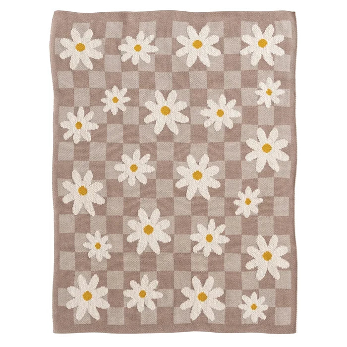Daisies & Check Baby Blanket - Madison's Niche