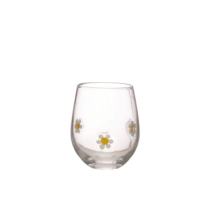 Daisy Icon Drinking Glass - Madison's Niche