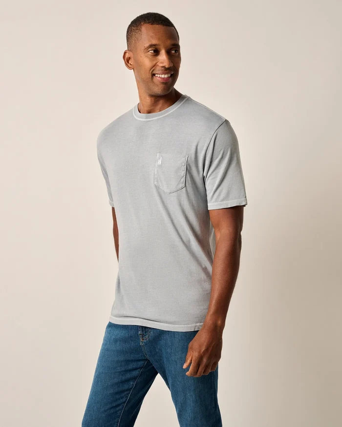 Dale Pocket Tee in Steel - Madison's Niche