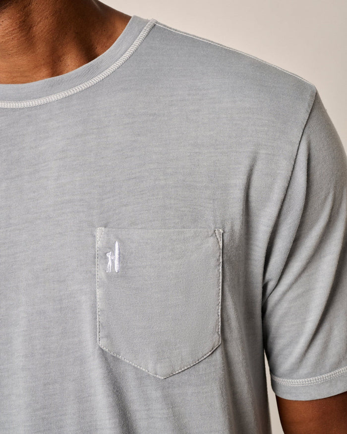 Dale Pocket Tee in Steel - Madison's Niche