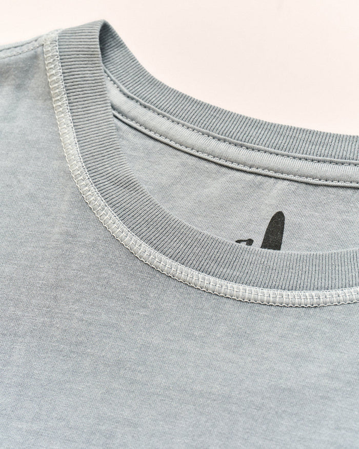 Dale Pocket Tee in Steel - Madison's Niche