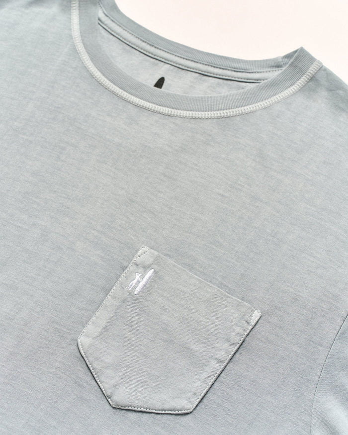 Dale Pocket Tee in Steel - Madison's Niche