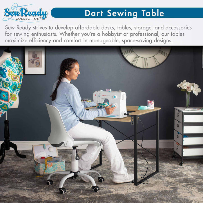 Dart Sewing Table Graphite / Ashwood