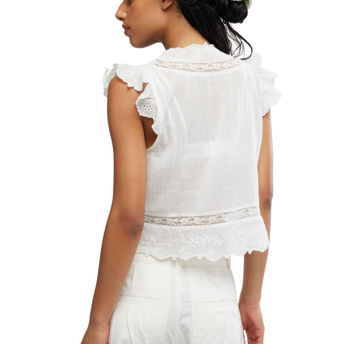 Day Dreamer Top in Ivory - Madison's Niche