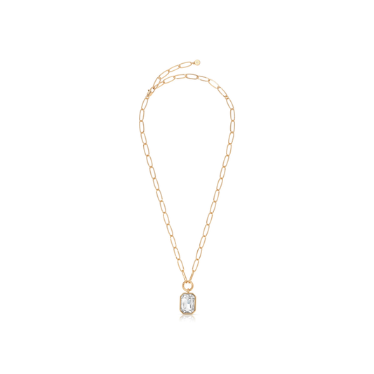 Deco Pendant Necklace in Gold - Madison's Niche