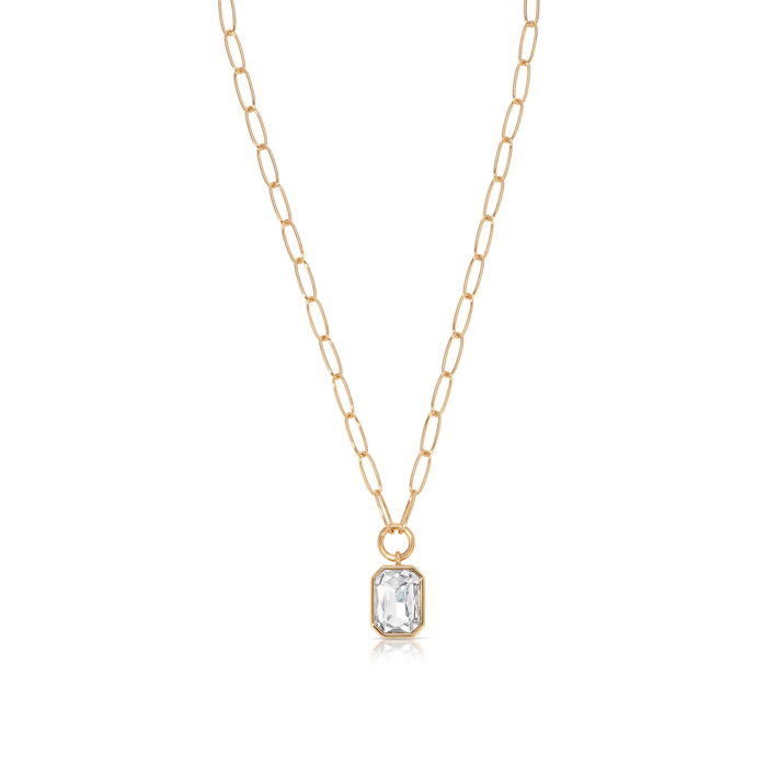 Deco Pendant Necklace in Gold - Madison's Niche