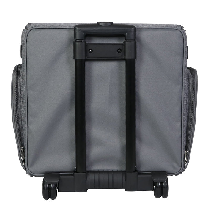 Deluxe Collapsible Rolling Craft Case, Heather