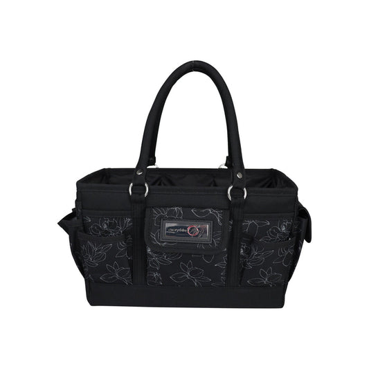 Deluxe Store & Tote Craft Organizer, Black & White Floral